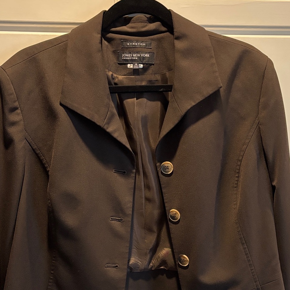 Jones New York Women's Dark Brown Blazer